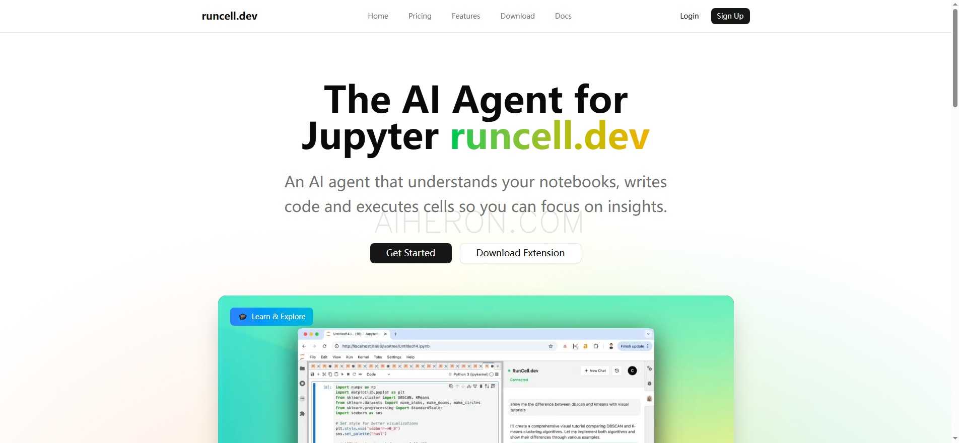 Jupyter AI Agent - Runcell