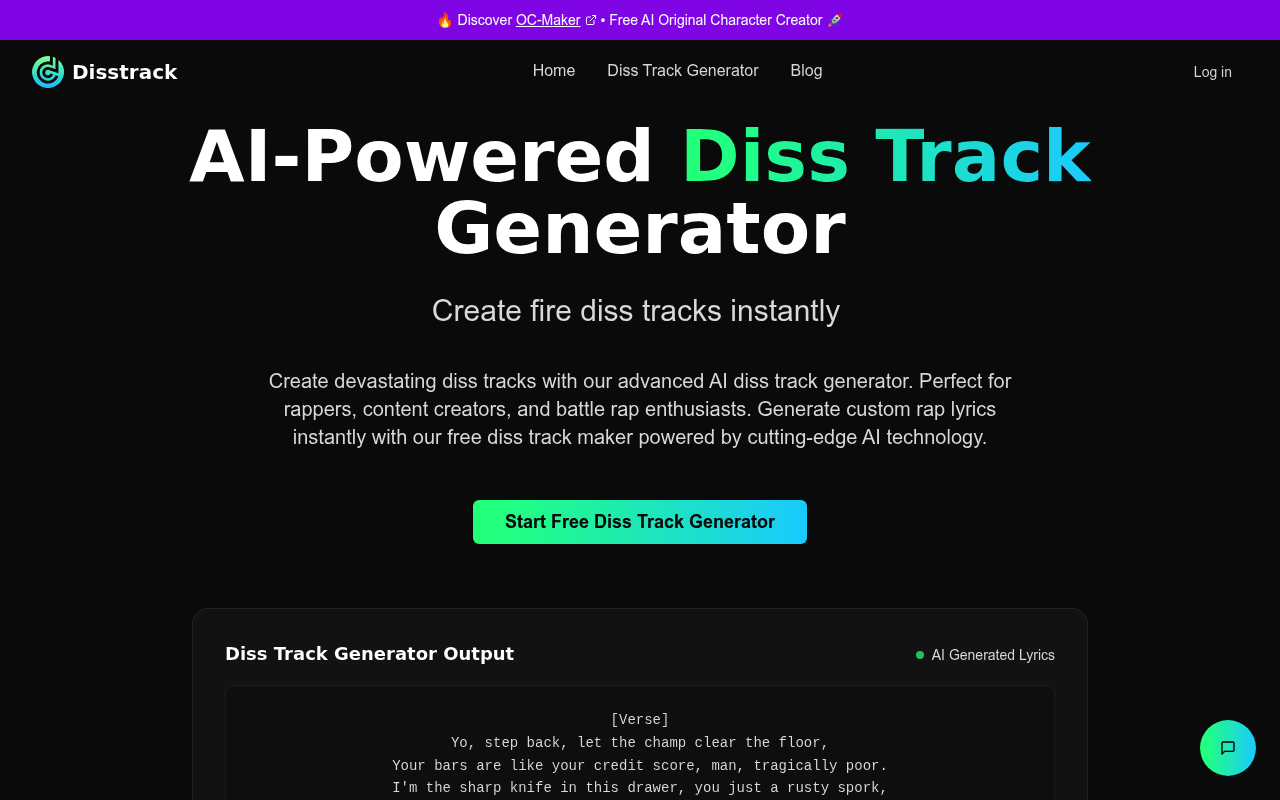 Diss Track Generator - Free AI Diss Track Maker