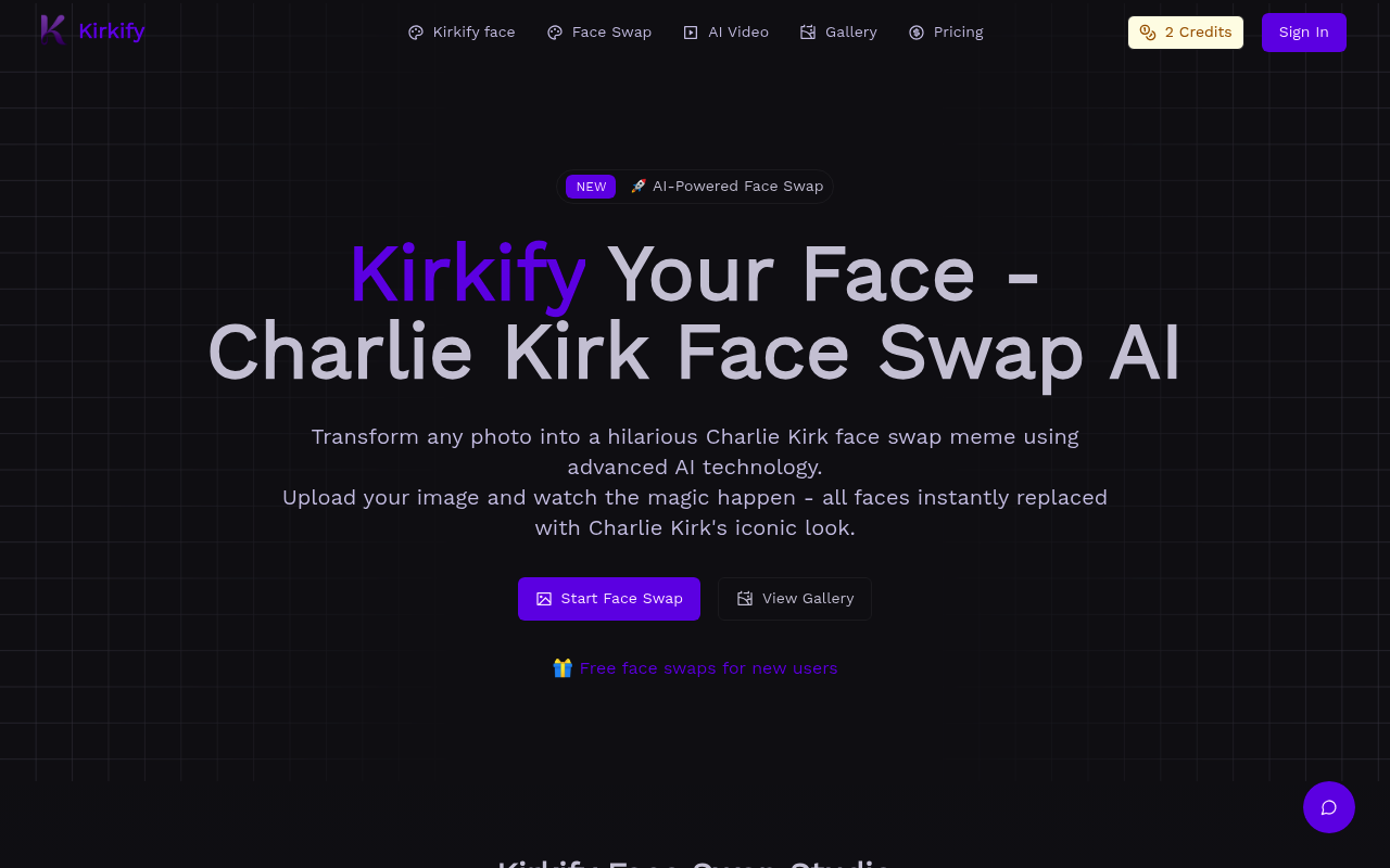 Kirkify: Charlie Kirk Face Swap AI | Create Hilarious Memes