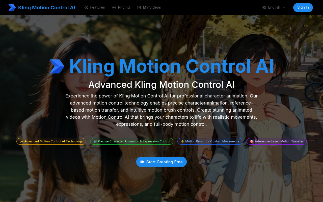 Kling Motion Control AI