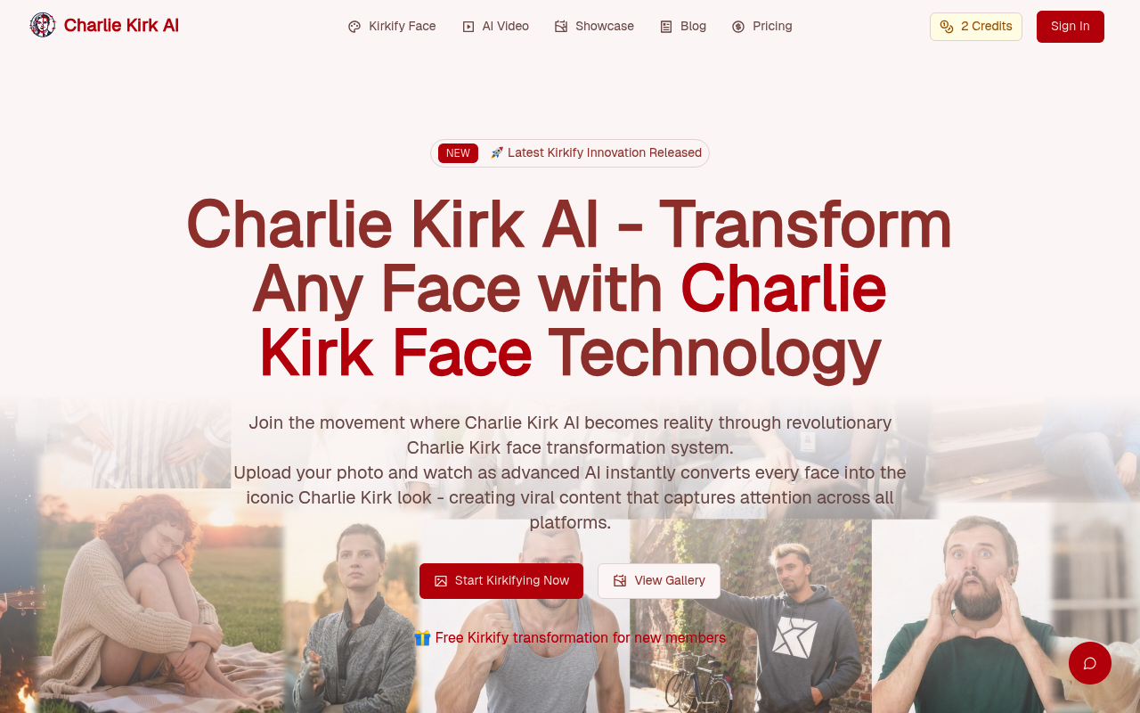 Charlie Kirk AI - Free Charlie Kirk Face Swap & AI Video Generator