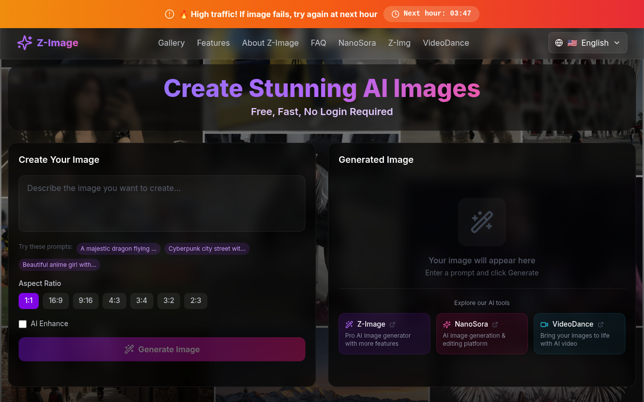 Z-Image Free - AI Image Generator