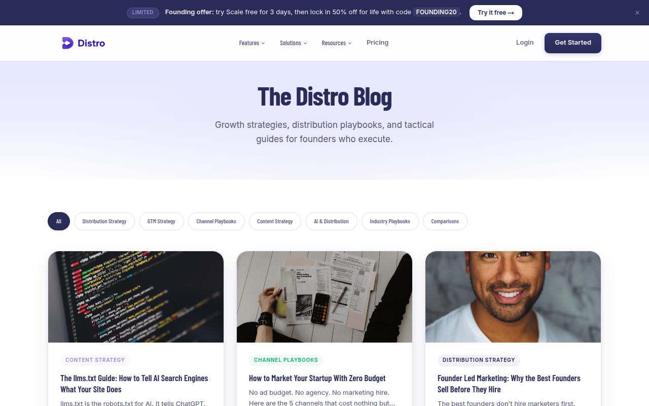 Blog | Marketing Playbooks for Startup Founders