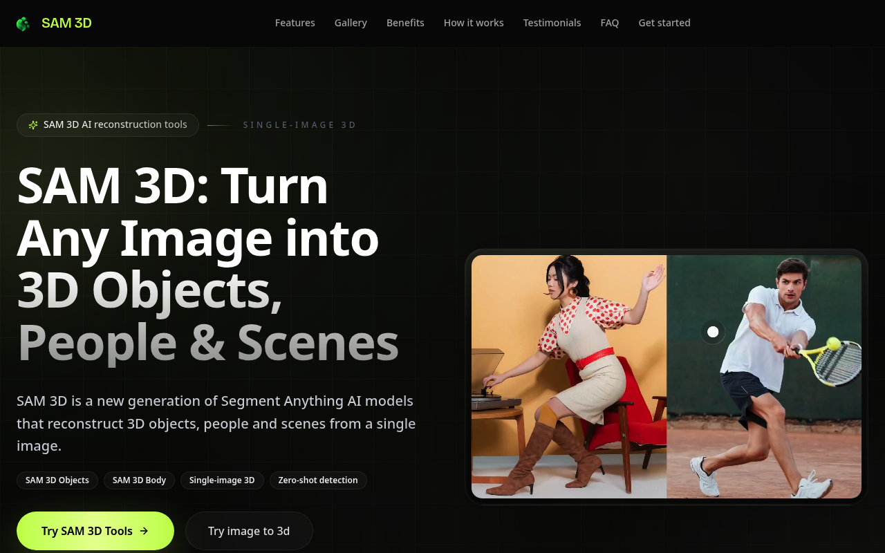 SAM 3D – Turn Any Image into 3D Objects & Scenes