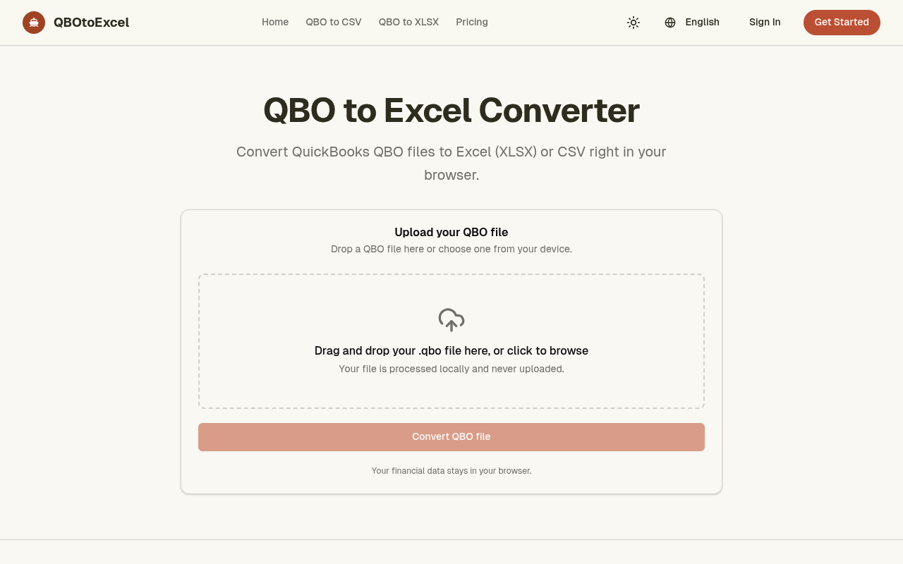 QBO to Excel Converter | QBOtoExcel